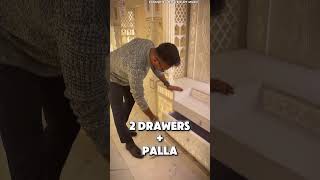 Minimal Corian Marble Mandir Design | Modern Home Temple for Serene &amp; Soulful Prayers 🕉️