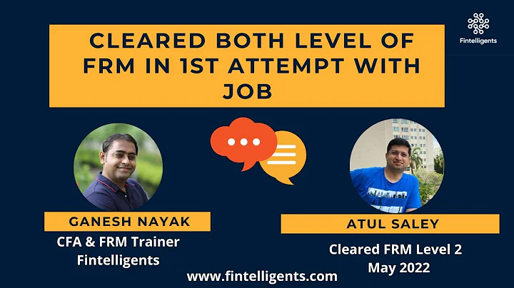 Clear both the Levels of FRM in 1st Attempt | Atul Saley | FRM Level 2 | WhatsApp +91 9819137880