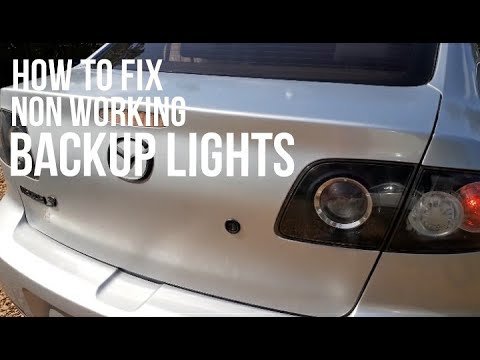 How to fix non working backup lights