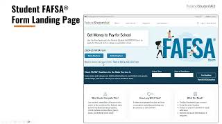 The 2024-2025 Financial Aid Process