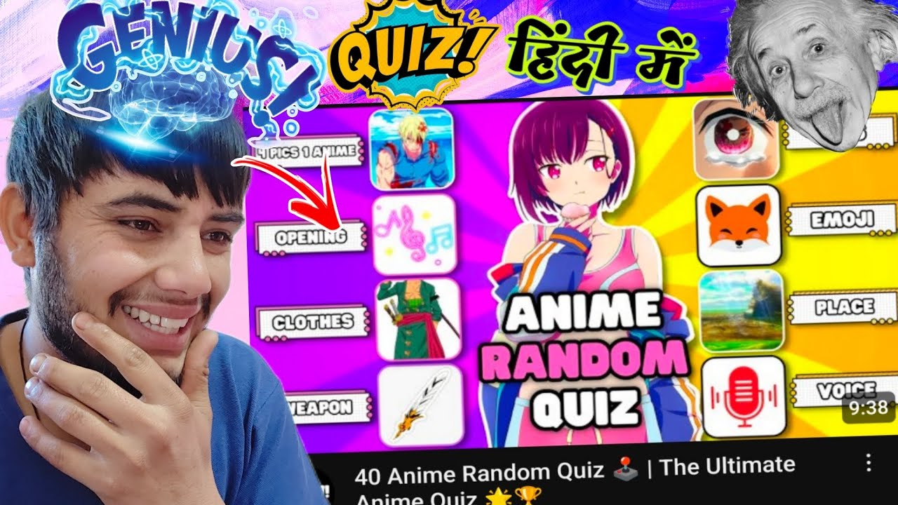 Random Anime Questions 40 ANIME RANDOM QUIZ - CHALLENGE เคนเคฟเคเคฆเฅ ๐ฎ๐ณ 200+ IQ ๐ฅฑ - YouTube