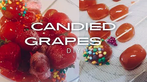 How To Make Candies Grapes 🍇 Beginner Friendly #candyfruit