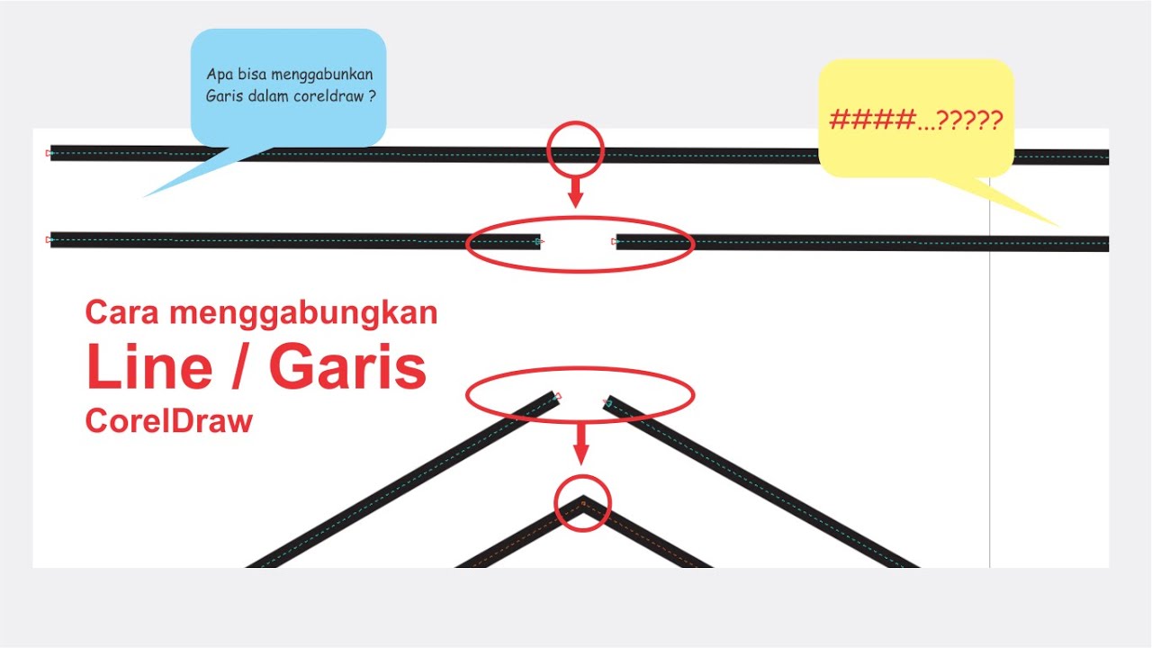 Cara Menggabungkan Garis atau Line CorelDraw - YouTube