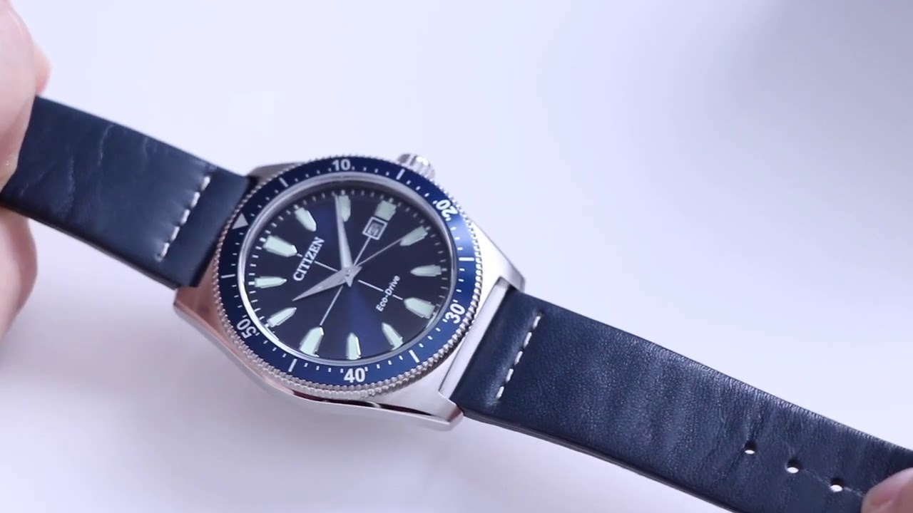 Citizen Eco Drive Unboxing Mens Sport Dive Style Watch Review - YouTube