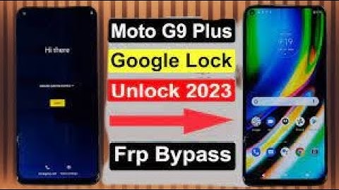 Moto G9 Plus (XT2087-2)FRP Bypass Android 11 New Trick unlock google account lock without Pc new sec