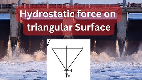 Hydrostatic Force on triangular surface | Unsolved Numerical RK Bansal