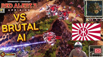 🇯🇵 Red Alert 3 Uprising Gameplay Japan in a Skirmish vs BRUTAL AI in Apocalypse Mountain map