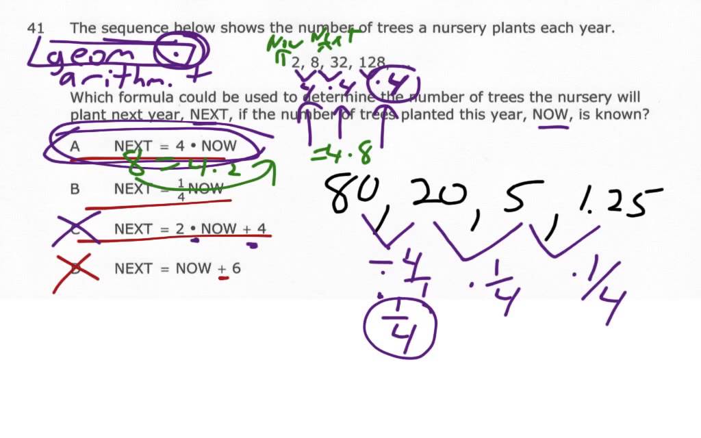 Math 1 EOC #41, 42 