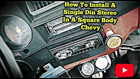 How To Install A Single Din Stereo In A Square Body Chevy 1973-1987 (91)