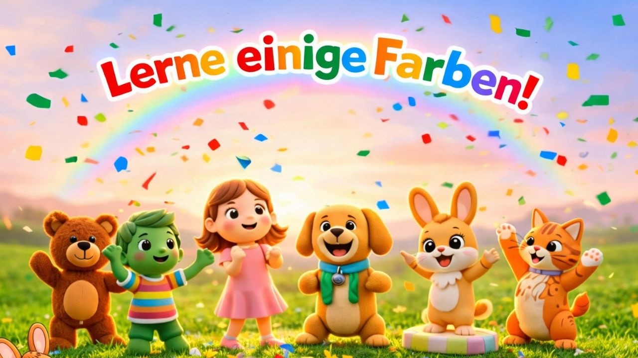 Farben lernen mit Musik – Rot, Blau, Gelb und Grün!