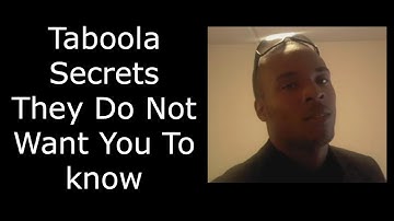 Taboola Secrets They Do Not Want You To know