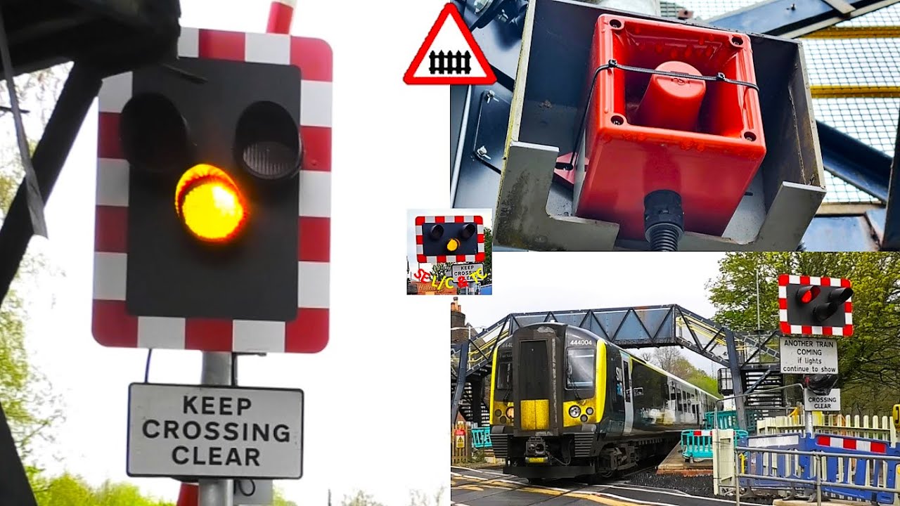 New lights & Unusual alarms at Milford Level Crossing, Surrey