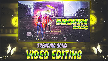 Brown Rang Free Fire Montage Edit | Free Fire Video Editing | 1410 Gaming
