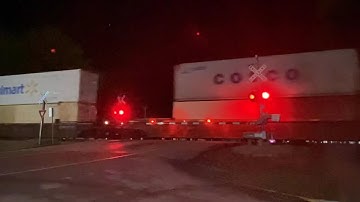 5 Car Long BNSF Intermodal Train - Jefferson Street Railroad Crossing, St. James, MO