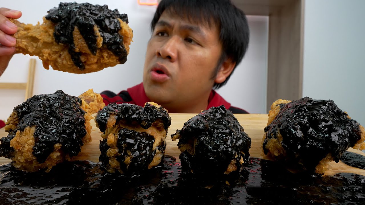 ไก่ทอดซอสดำ Deep Dark Fried Chicken : BANKII