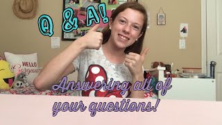 Q \& A video! Answering your questions!! :)