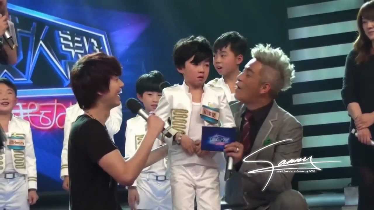 [Fancam HD] 130126 Hubei TV Recording SJM - Daddy Cho & EunHae kissing baby (Front view)
