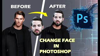 How to change face in photoshop | how to change face in photo | photoshop tutorial for beginner