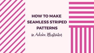 In this tutorial, you will learn how to make three striped pattern swatches in Illustrator: horizontal striped patterns, vertical striped 