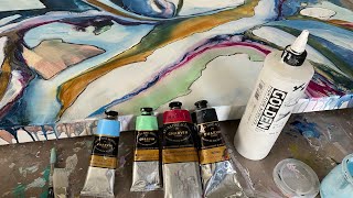 Loving this Fluid Abstract! Full embellishment tutorial.✌️”Paper Plane”