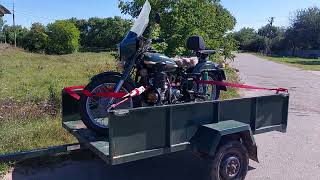 Мотоцикл Урал дизель на пути к своему владельцу