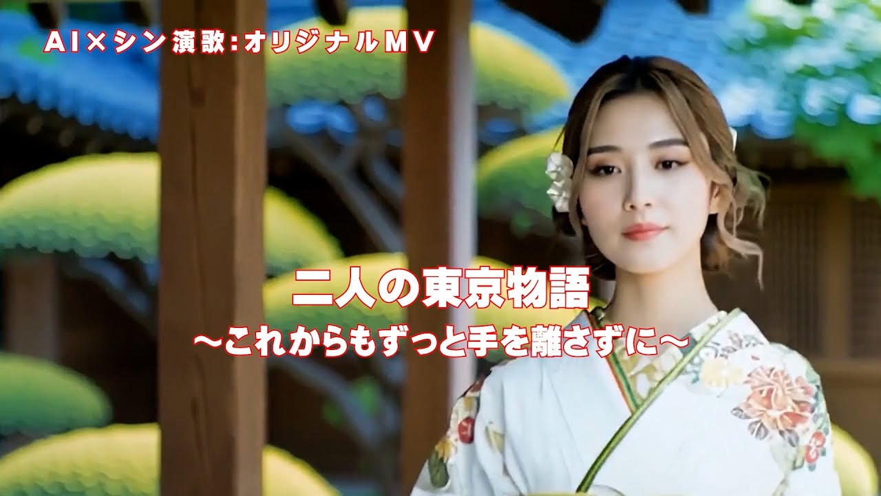 【AI×シン演歌】オリジナルMV「二人の東京物語」切なく美しい、二人の東京ラブストーリー