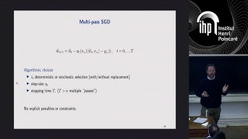 Optimal machine learning with stochastic projections (...) - Rosasco - Workshop 3 - CEB T1 2019