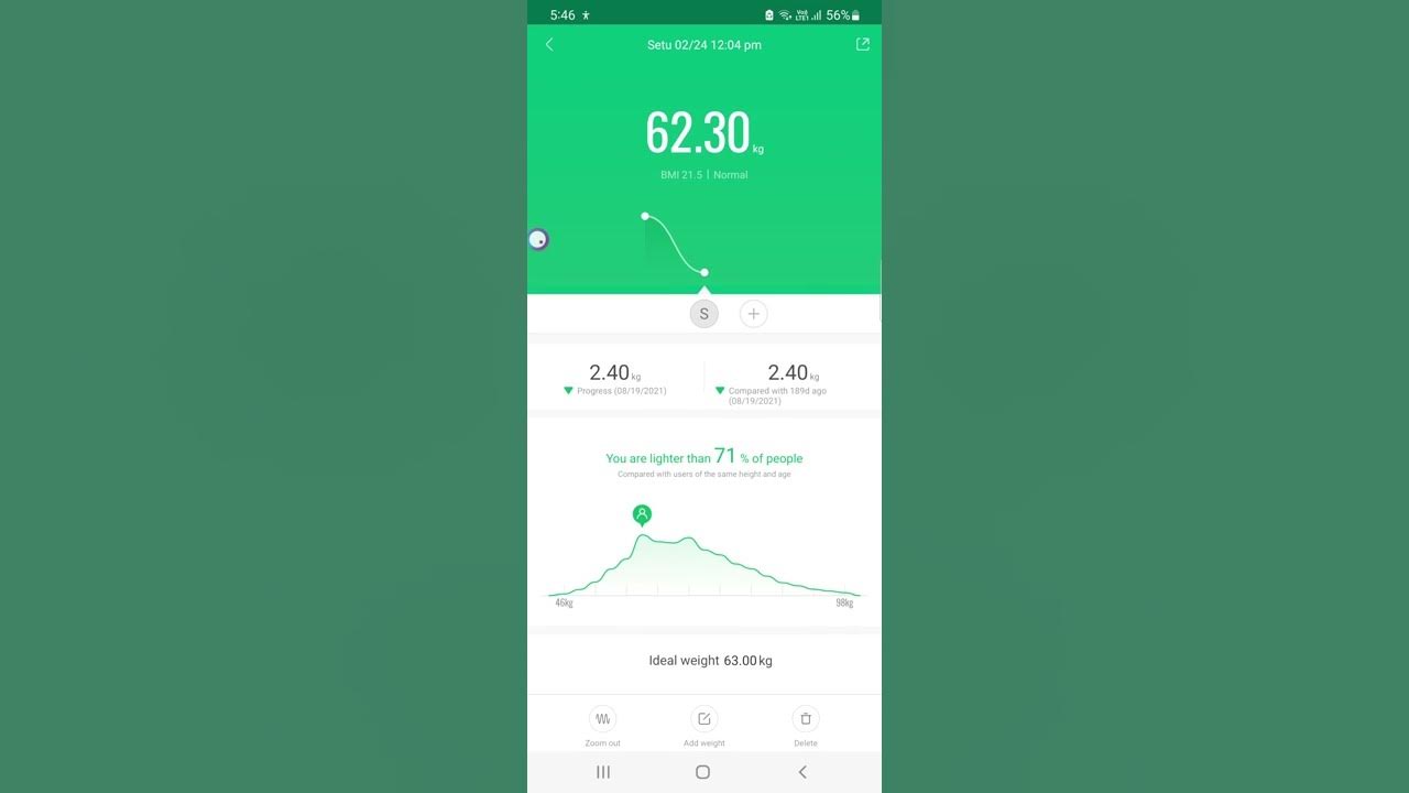 How to add/edit body weight on Zepp Life (Former Mi Fit) app YouTube
