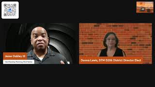 Sunday Morning Chat Series: Donna Lewis, D206 Director-Elect