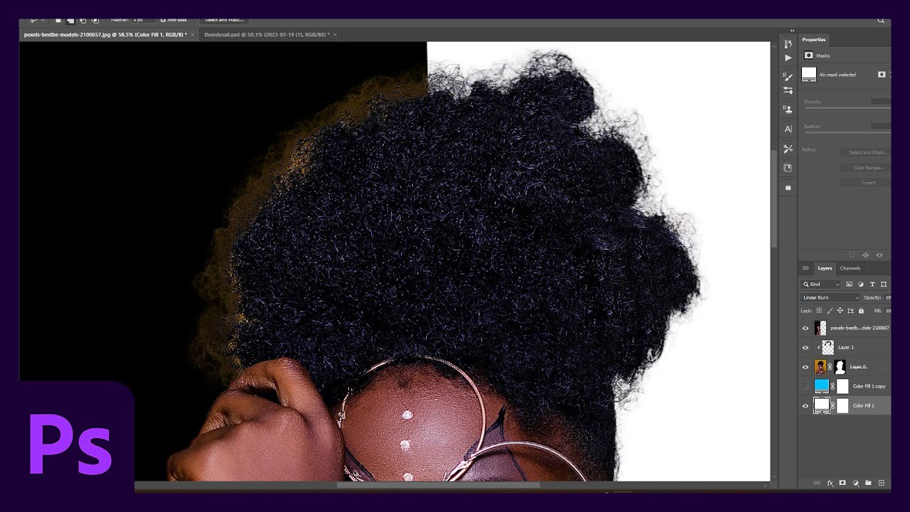 how to fix smudges on hair after cutting out step by step