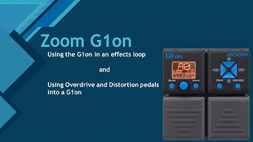 Zoom G1on in the effects loop/Overdrive & Distortion pedals into a G1on