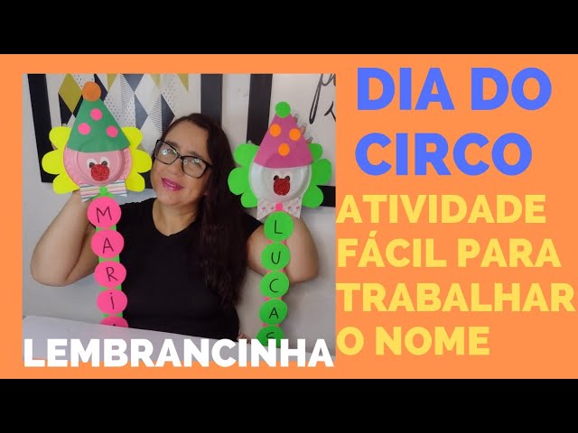 Ditado recortado - Dia do Circo Educação Infantil