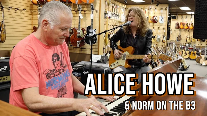 Alice Howe and Norm on his 1959 Hammond B3 Organ a...