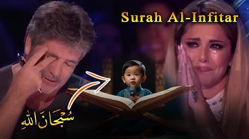 طفل صغير يقرأ سورة الانفطار بصوت شجي أبهر الجمهور والحكام في فعالية America's Got Talent