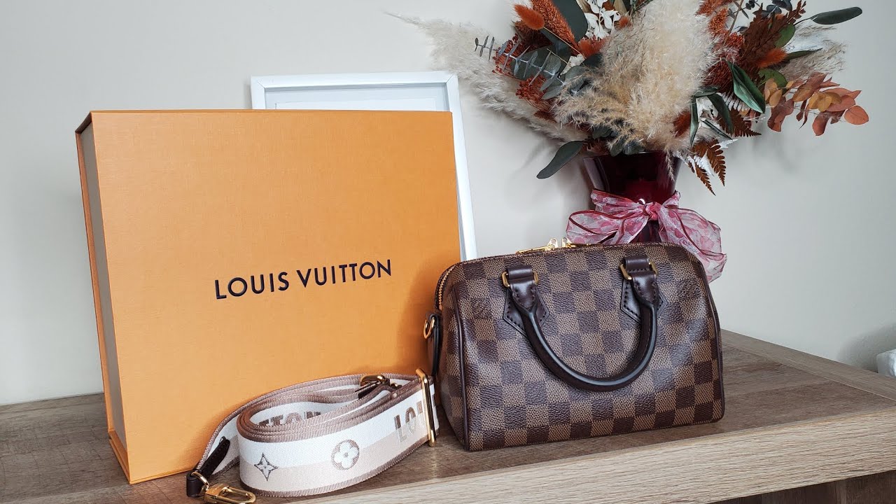 PRE-LAUNCH LOUIS VUITTON UNBOXING - SPEEDY 20 BANDO in DAMIER EBENE #p