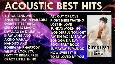 ACOUSTIC BEST HITS NONSTOP MUSIC LIVE #elmerjun #onemanband #acoustic #acousticcovers #wedding #m2m