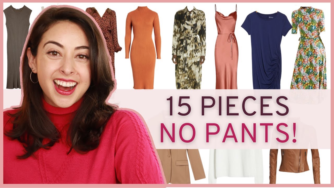 Dress only Capsule Wardrobe! | 15 piece MINIMALIST WARDROBE - YouTube