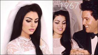 priscilla presley wedding makeup | iconic 60s makeup tutorial