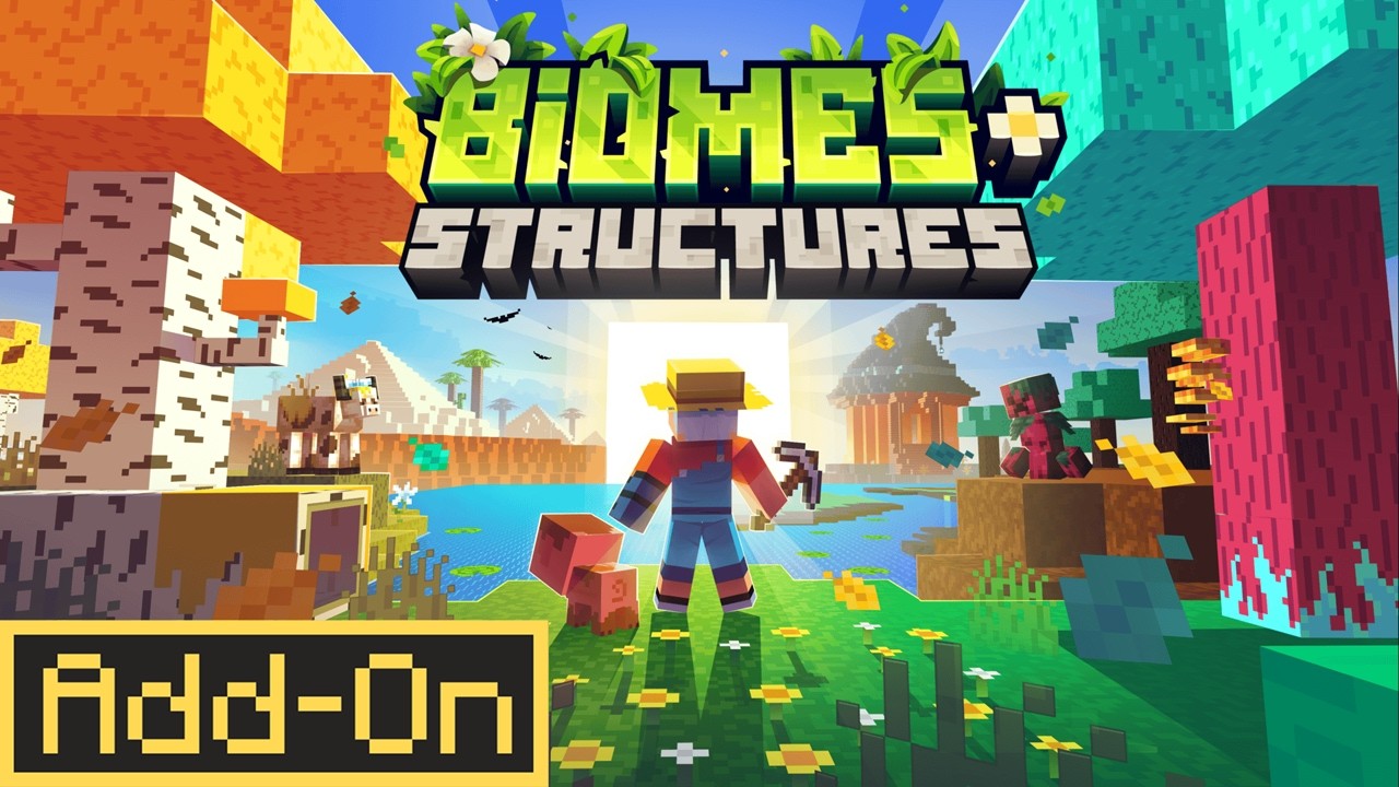Biome Structures BIOMES + STRUCTURES ADDON: 8 New Biomes, 15 New Structures Enhances ...