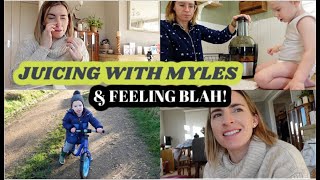 JUICING WITH MYLES & FEELING BLAH! | DITL MUM OF 3