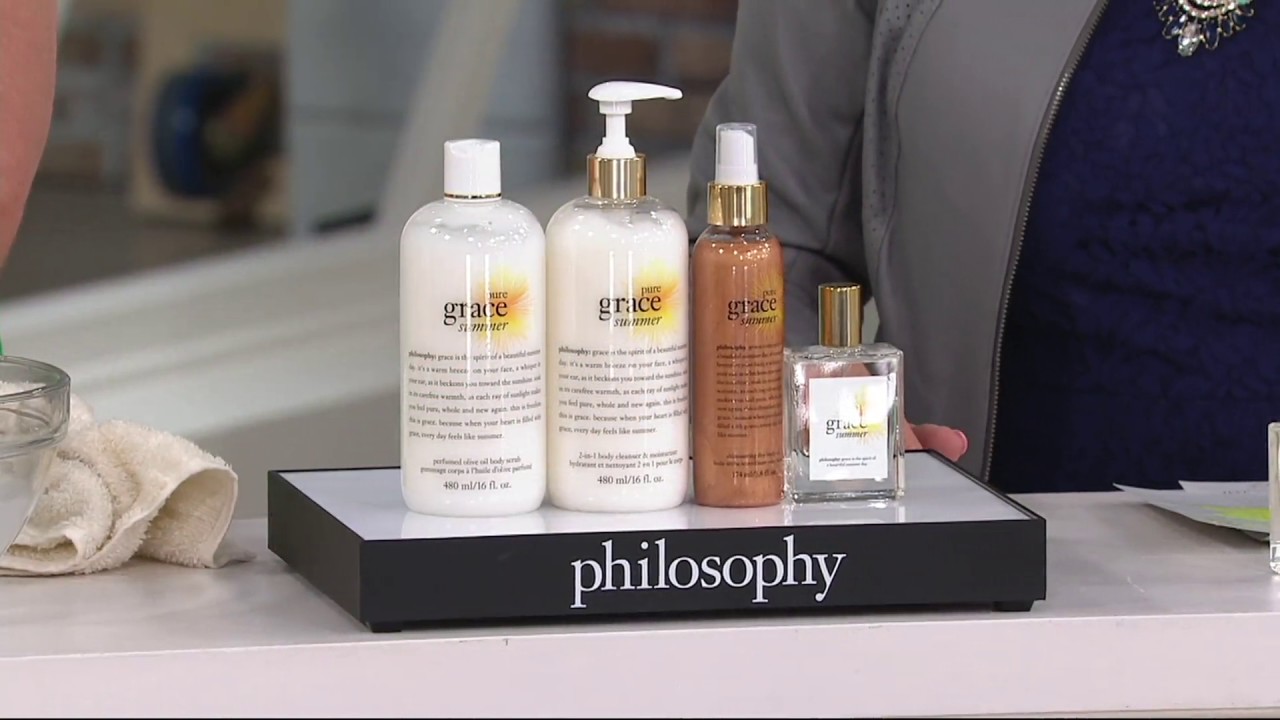 philosophy pure grace summer 4piece layering kit on QVC YouTube