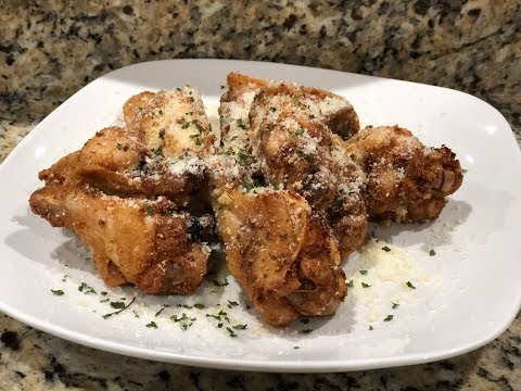 Crispy Garlic Parmesan Chicken Wings | Fried Chicken Wings | Southern Smoke Boss