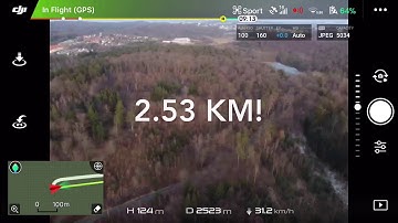 DJI Spark 2.53 Km range! EU