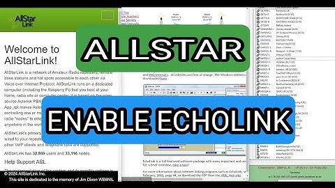 ALLSTAR NODE - CONFIGURE ECHOLINK