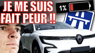 MA Megane Électrique sur long trajet (et Autoroute)