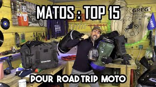 TOP15 matos road trip moto : les INDISPENSABLES pour....survivre
