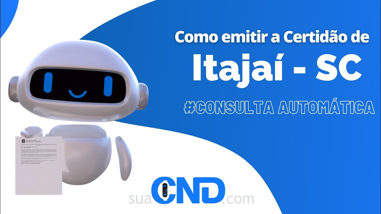 Capa do vídeo: Como emitir a certidão negativa municipal de Itajaí em apenas 1 minuto