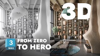 3ds Max Interior Modeling | From Zero To Hero