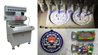 PVC dispensing machine: how PVC dispenser produces soft PVC rubber keychains screenshot 5