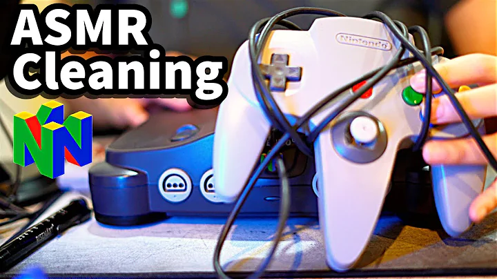 [ASMR] N64 Cleaning Sounds: Whispered Retro Console, Controller, Cartridge Sounds 🎮✨